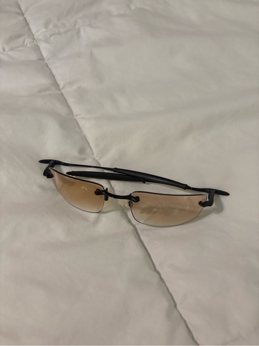 Rare Vintage Oakley Why 8 Rimless Sunglasses
